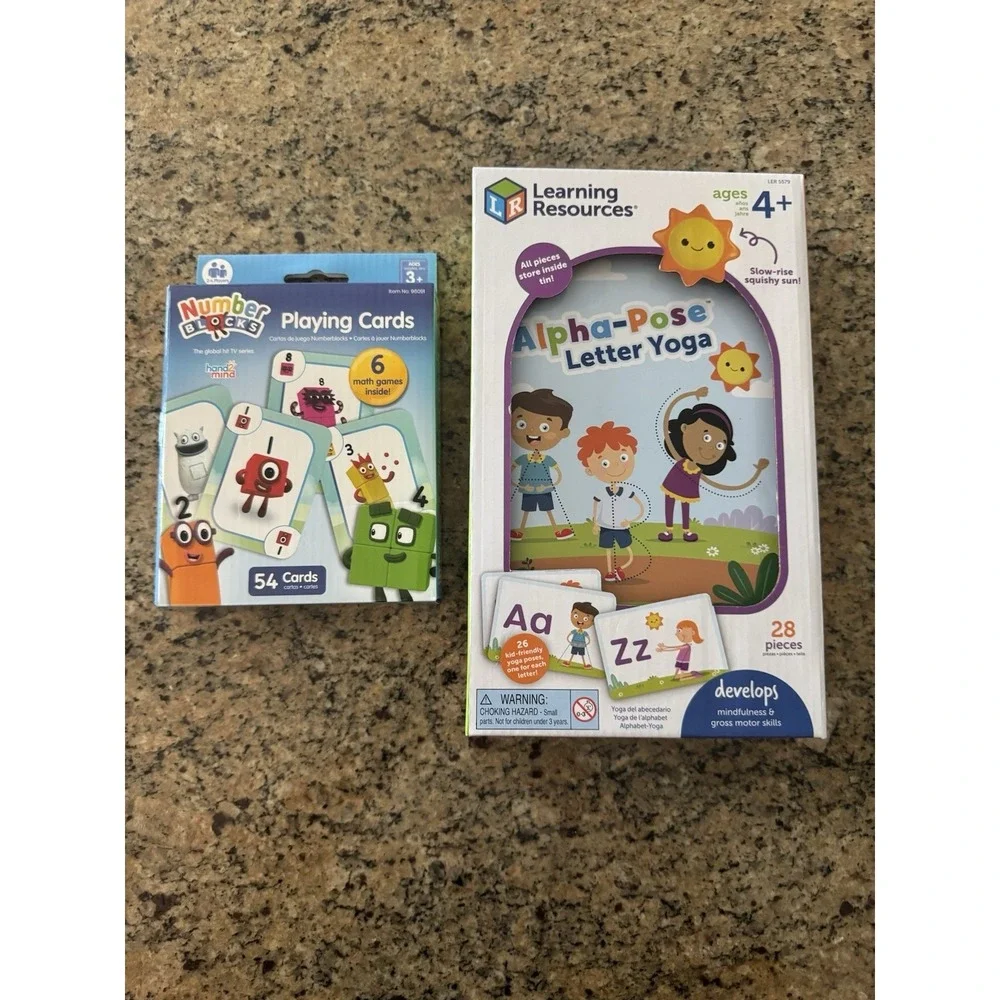 Alphabet & Number Learning Playing Cards ~ Educational Toys For Ages 4+